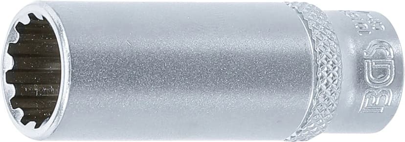 Nasadni ključ, Gear Lock, globok, pogon 6.3 mm (1/4"), 12 mm