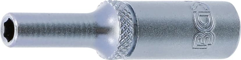 Nasadni ključ, šestrobi, globok, pogon 6.3 mm (1/4"), 4 mm