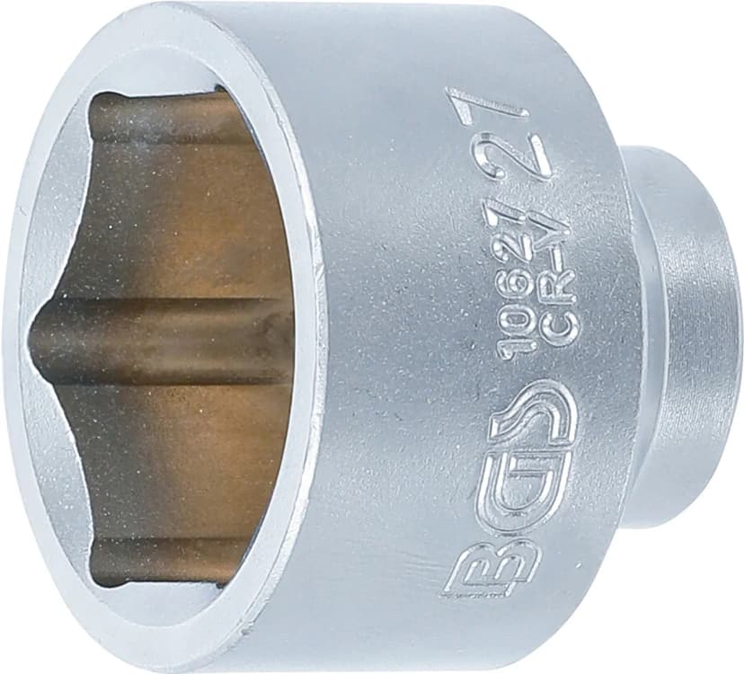 Nasadni ključ, šestrobi, pogon 10 mm (3/8"), 27 mm