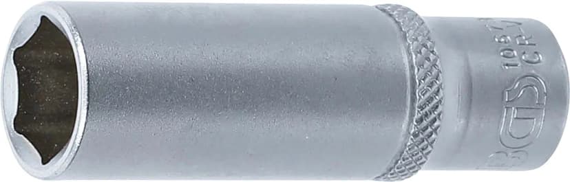 Nasadni ključ, šestrobi, globok, pogon 6.3 mm (1/4"), 7/16"