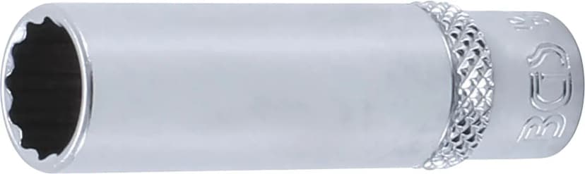 Nasadni ključ, 12-robni, globok, pogon 6.3 mm (1/4"), 10 mm
