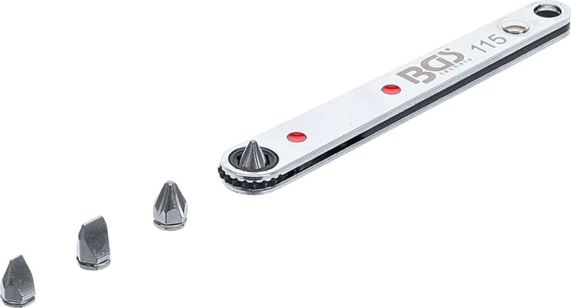 Posebna raglja za bite, ekstra tanek, pogon 6.3 mm (1/4"), vklj. 4 posebni biti
