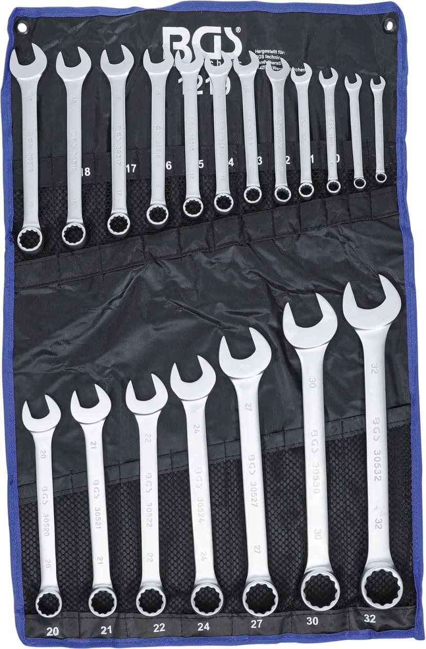 Set kombiniranih ključev, 8 - 32 mm, 19-delni