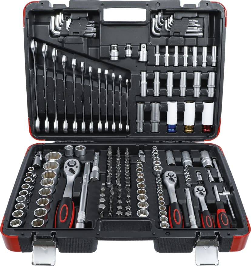 Set nasadnih ključev, pogon 6.3 mm (1/4") / 10 mm (3/8") / 12.5 mm (1/2"), 176-delni