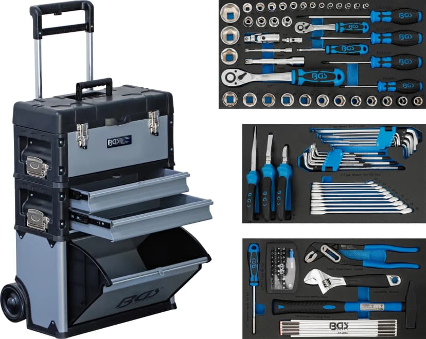 Mobilni montažni voziček, z 111 orodji