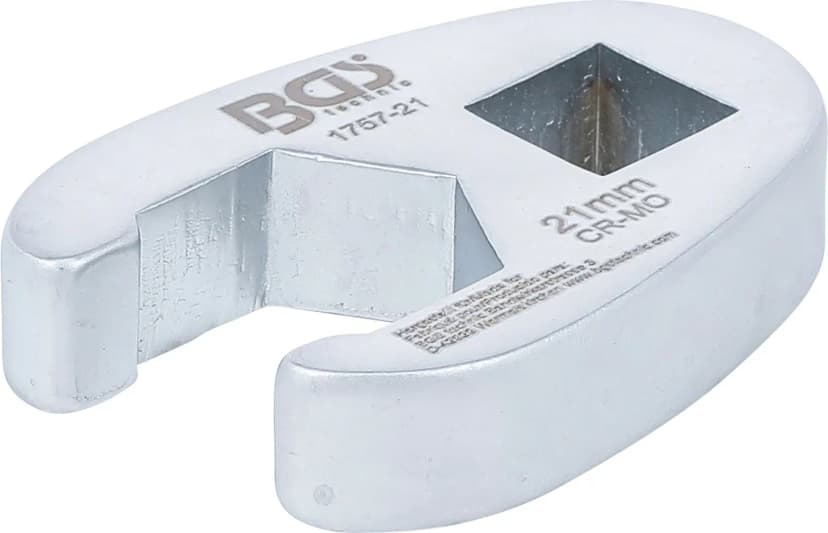 Odprti ključ za cevne priključke, pogon 12.5 mm (1/2"), 21 mm
