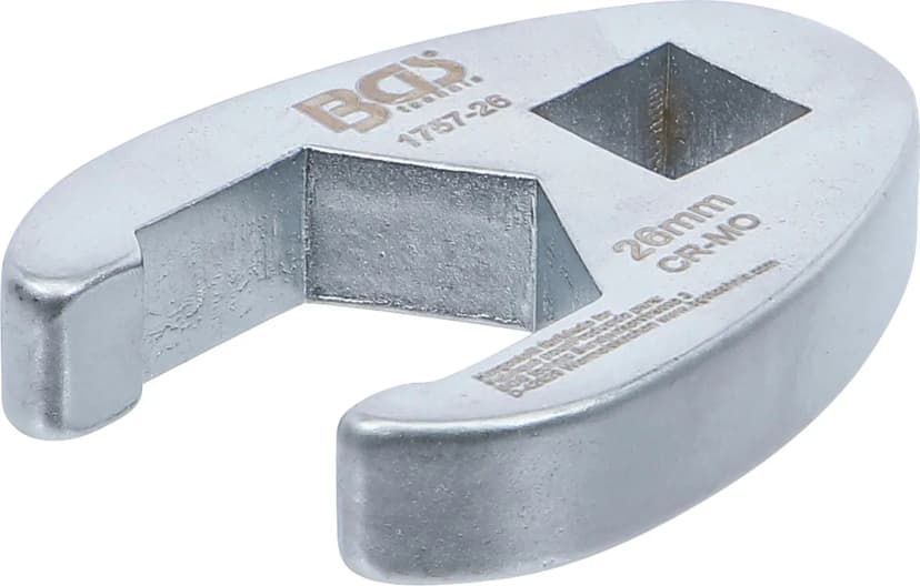 Odprti ključ za cevne priključke, pogon 12.5 mm (1/2"), 26 mm