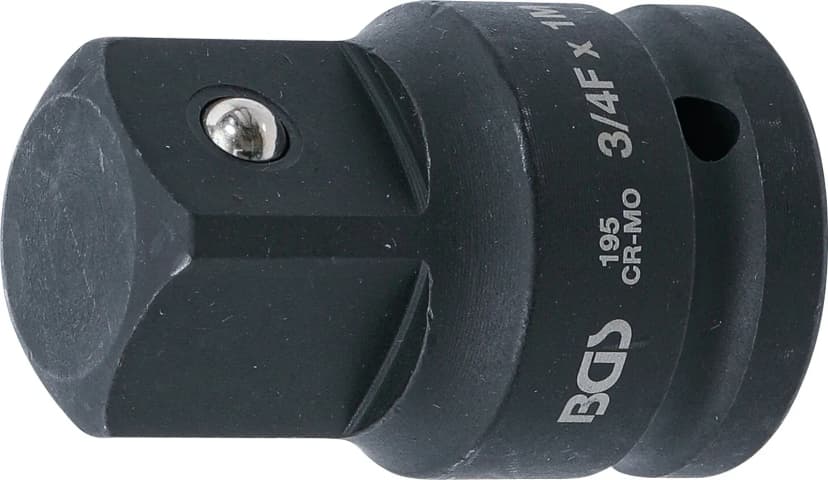 Adapter za udarne nasadne ključe, notranji štirirob 20 mm (3/4") - zunanji štirirob 25 mm (1")