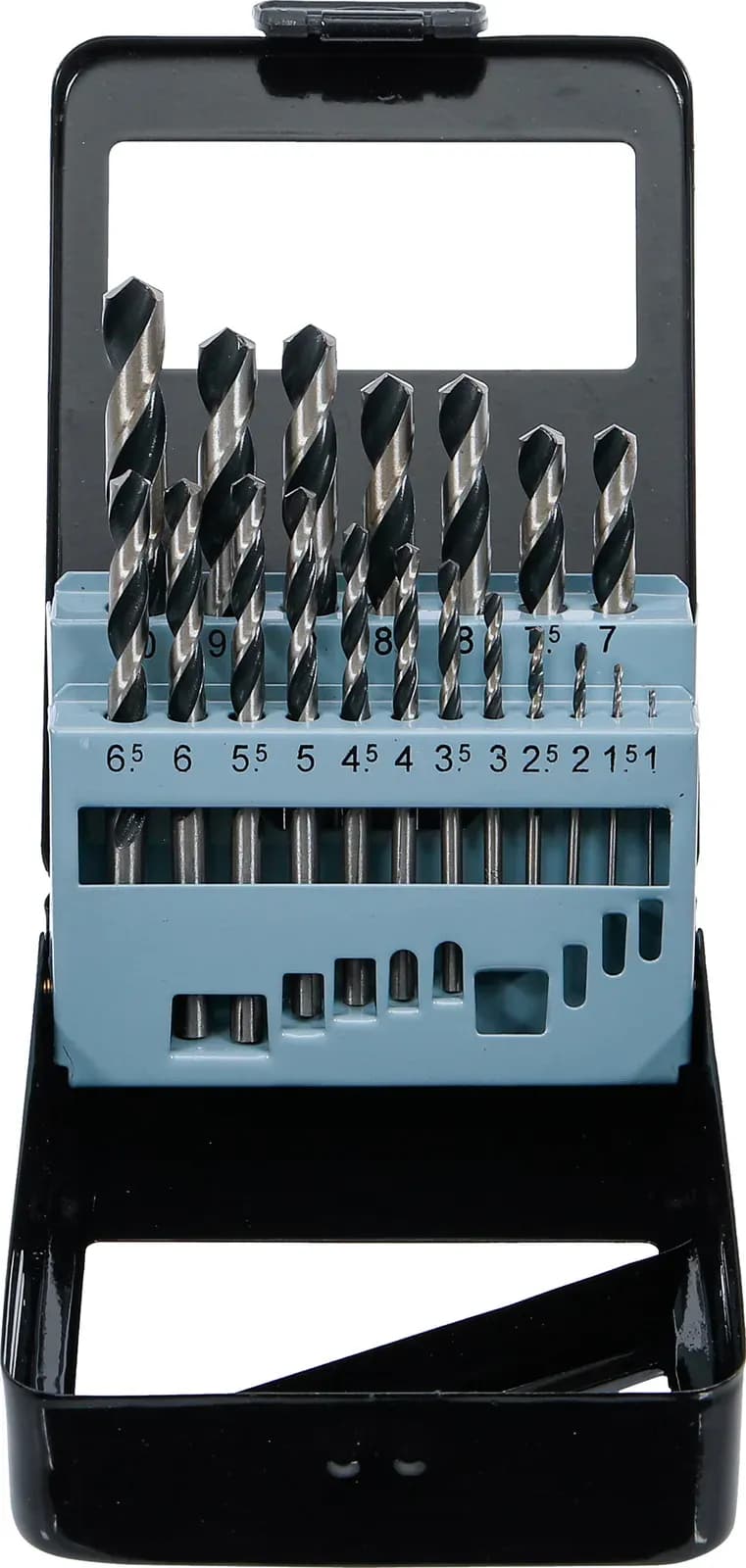 Set HSS spiralnih svedrov, 1 - 10 mm, 19-delni