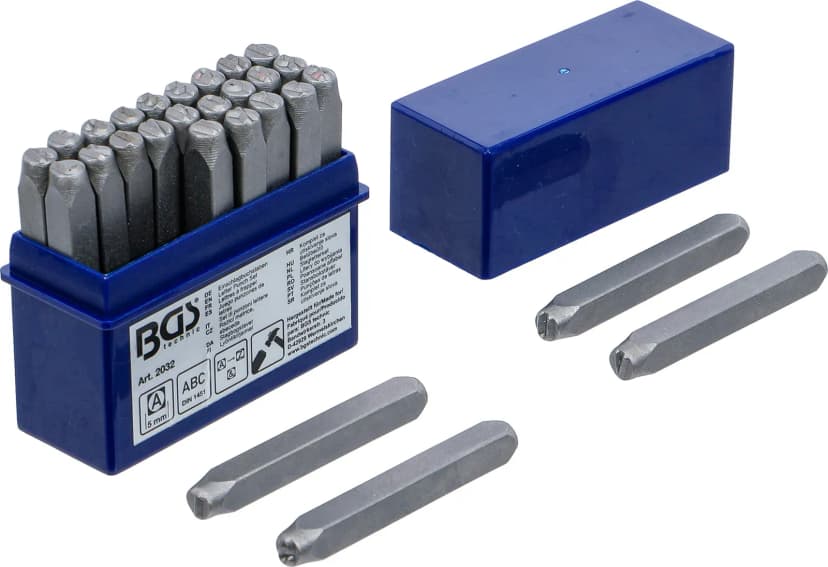Set črkovnih izbijačev, 5 mm
