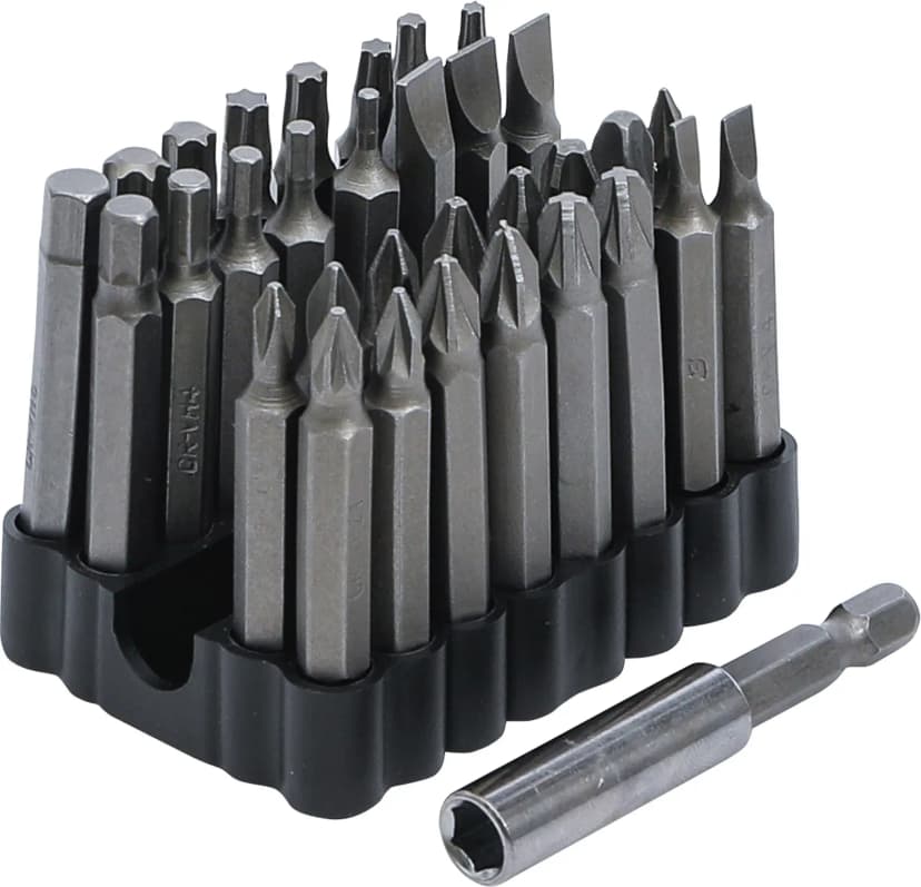 Set bitov za varnostne vijake, pogon 6.3 mm (1/4"), 33-delni