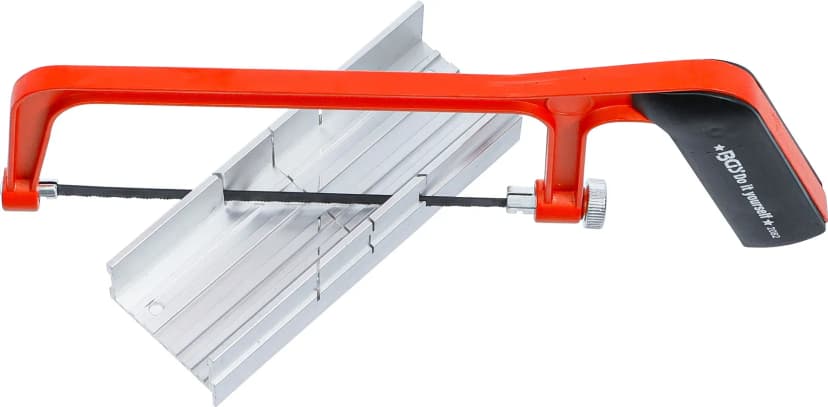 Aluminijast okvir za kovinsko žago, vklj. omarica za poševne reze in žagin list, 150 mm