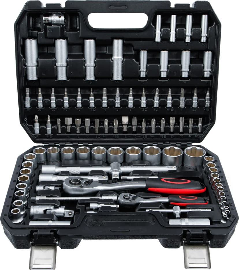 Set nasadnih ključev, pogon 6.3 mm (1/4") / 12.5 mm (1/2"), 94-delni