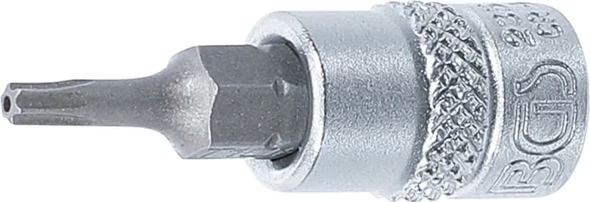 Nasadni ključ z bitom, pogon 6.3 mm (1/4"), T-profil z zaščito proti odpiranju (za Torx) T10