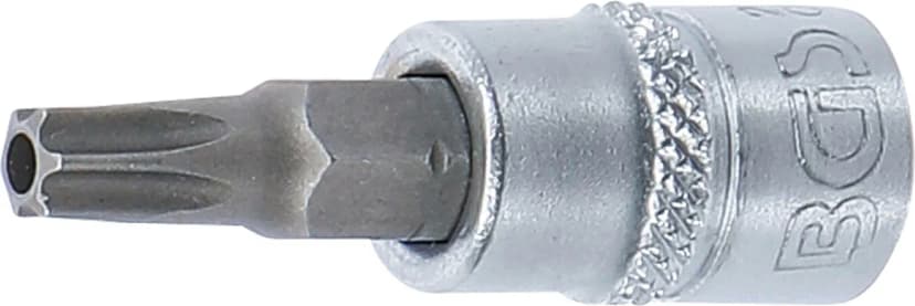 Nasadni ključ z bitom, pogon 6.3 mm (1/4"), T-profil z zaščito proti odpiranju (za Torx) T27