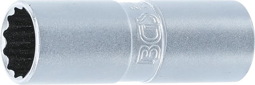 Nasadni ključ za svečke z gumijastim vložkom, 12-robni, pogon 12.5 mm (1/2"), 16 mm