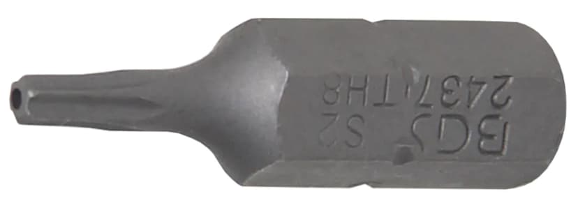 Bit, dolžina 25 mm, pogon 6.3 mm (1/4"), T-profil z zaščito proti odpiranju (za Torx) T8