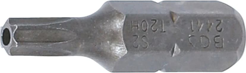 Bit, dolžina 25 mm, pogon 6.3 mm (1/4"), T-profil z zaščito proti odpiranju (za Torx) T20