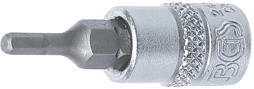 Nasadni ključ z bitom, pogon 6.3 mm (1/4"), notranji šestrob 3 mm