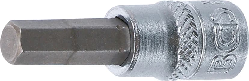 Nasadni ključ z bitom, pogon 6.3 mm (1/4"), notranji šestrob 6 mm