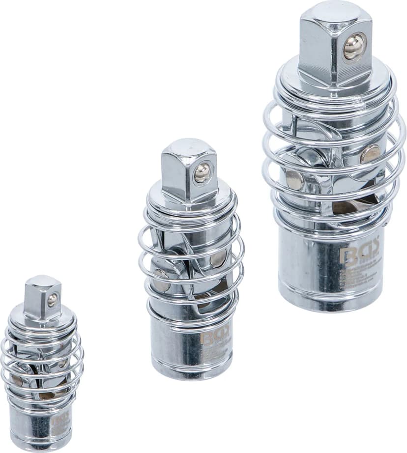 Set kardanskih zglobov, z vzmetjo, 6.3 mm (1/4") / 10 mm (3/8") / 12.5 mm (1/2"), 3-delni