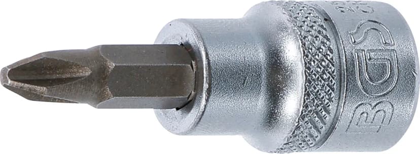 Nasadni ključ z bitom, pogon 10 mm (3/8"), križni PH2