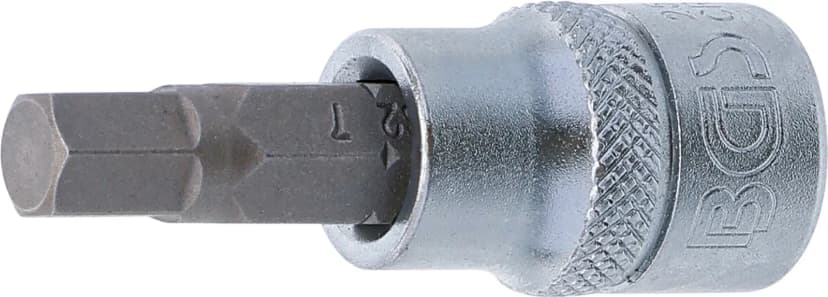 Nasadni ključ z bitom, pogon 10 mm (3/8"), notranji šestrob 7 mm