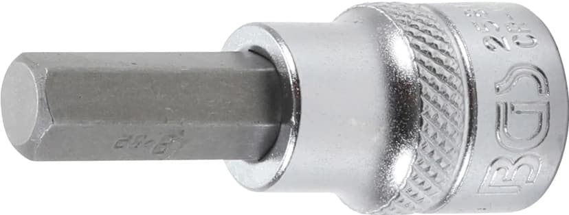 Nasadni ključ z bitom, pogon 10 mm (3/8"), notranji šestrob 8 mm