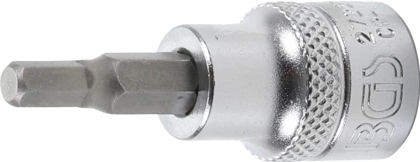 Nasadni ključ z bitom, pogon 10 mm (3/8"), notranji šestrob 3/16"