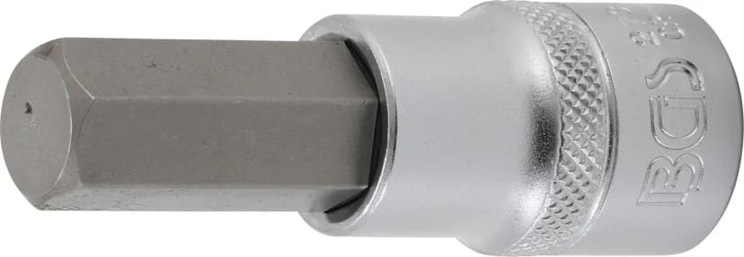Nasadni ključ z bitom, dolžina 70 mm, pogon 12.5 mm (1/2"), notranji šestrob 9/16"