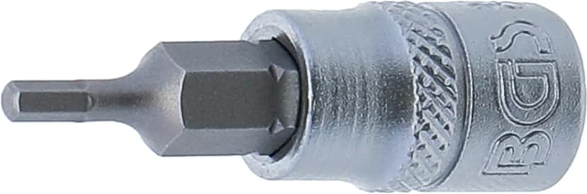 Nasadni ključ z bitom, pogon 6.3 mm (1/4"), notranji šestrob 3/32"