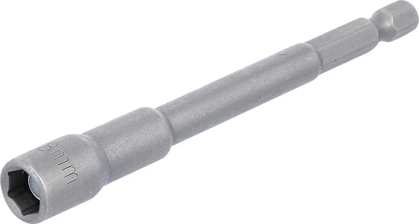 Nasadni ključ, šestrobi, ekstra dolg, za električne vrtalnike, pogon 6.3 mm (1/4"), 8 mm