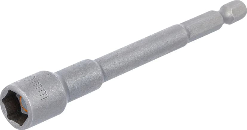 Nasadni ključ, šestrobi, ekstra dolg, za električne vrtalnike, pogon 6.3 mm (1/4"), 10 mm