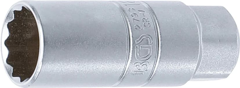 Nasadni ključ za svečke, 12-robni, pogon 10 mm (3/8"), 18 mm