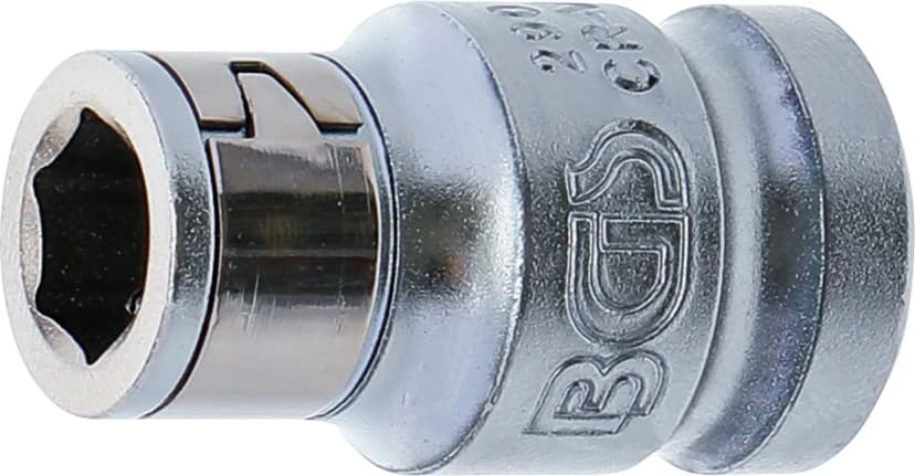 Adapter za bite s kroglico za zadrževanje, pogon 12.5 mm (1/2"), notranji šestrob 10 mm (3/8")