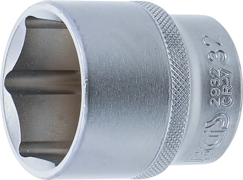 Nasadni ključ, šestrobi, pogon 12.5 mm (1/2"), 32 mm