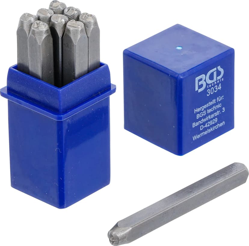 Set številčnih izbijačev, 4 mm