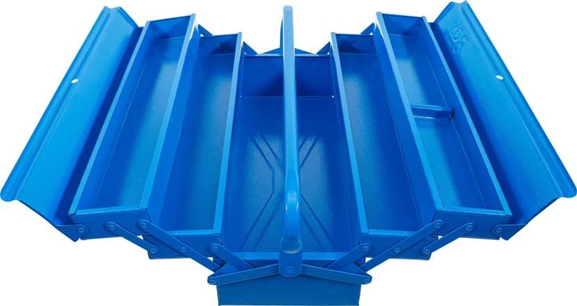 Kovinska omara za orodje, prazen, 530 x 200 x 200 mm, 5 predalov