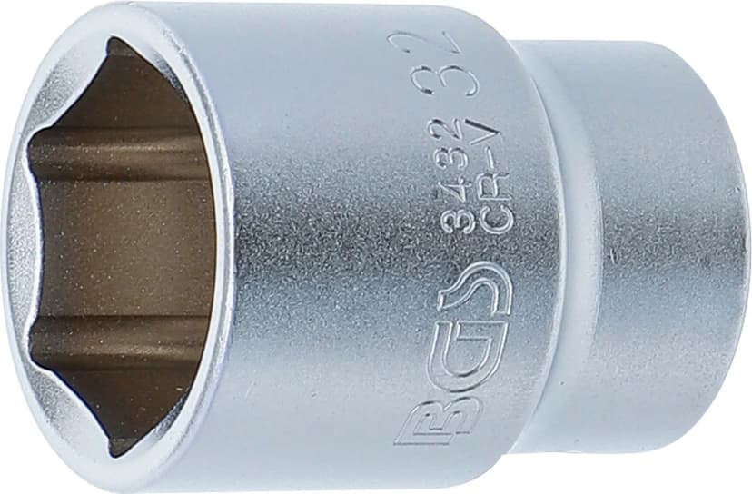 Nasadni ključ, šestrobi, pogon 20 mm (3/4"), 32 mm