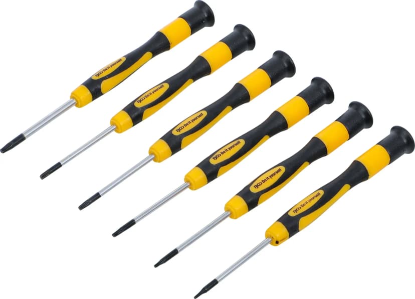 Set preciznih izvijačev, T-profil (za Torx), 6-delni