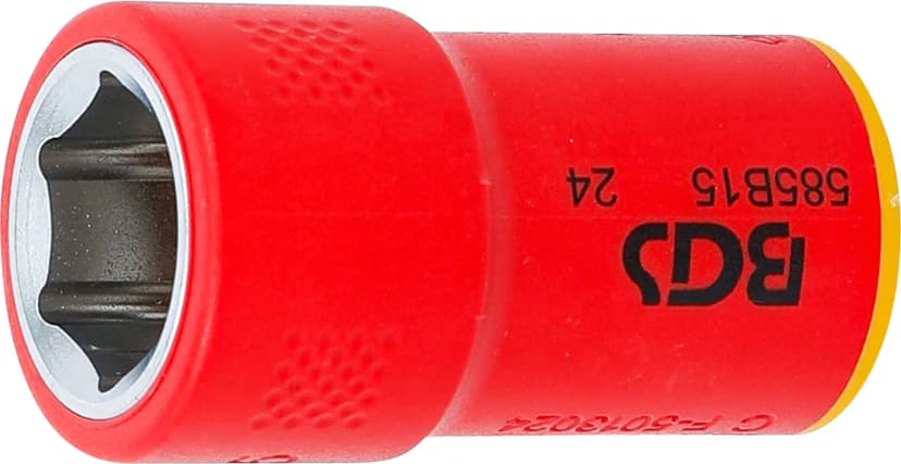 VDE nasadni ključ, šestrobi, pogon 10 mm (3/8"), 15 mm