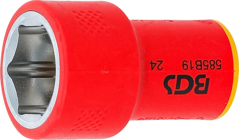 VDE nasadni ključ, šestrobi, pogon 10 mm (3/8"), 19 mm