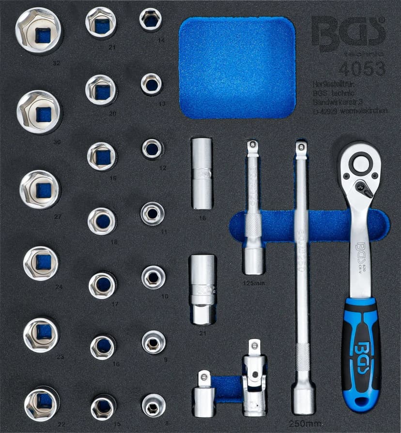 Modul za predal 2/3: Set nasadnih ključev 12.5 mm (1/2"), 27-delni