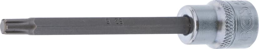 Nasadni ključ z bitom, dolžina 100 mm, pogon 10 mm (3/8"), zobati profil (za RIBE), M6