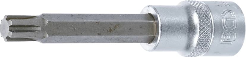 Nasadni ključ z bitom, dolžina 100 mm, pogon 12.5 mm (1/2"), zobati profil (za RIBE), M10