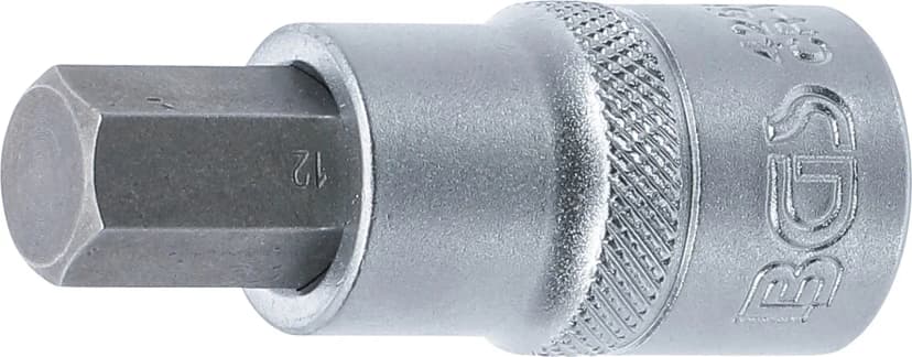 Nasadni ključ z bitom, 12.5 mm (1/2"), notranji šestrob 12 mm
