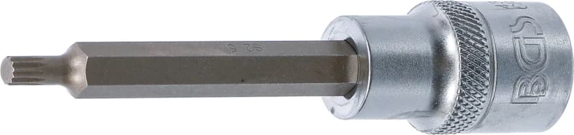 Nasadni ključ z bitom, dolžina 100 mm, pogon 12.5 mm (1/2"), zobati profil (za XZN), M5