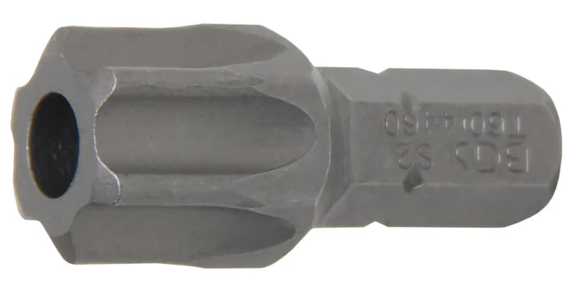 Bit, dolžina 30 mm, pogon 8 mm (5/16"), T-profil z izvrtino (za Torx) T60