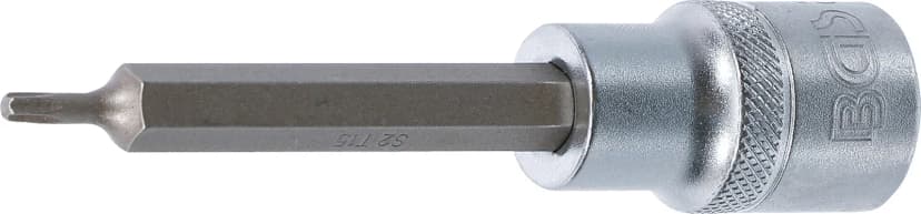 Nasadni ključ z bitom, dolžina 100 mm, pogon 12.5 mm (1/2"), T-profil (za Torx) T15