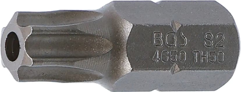 Bit, dolžina 30 mm, pogon 10 mm (3/8"), T-profil z zaščito proti odpiranju (za Torx) T50